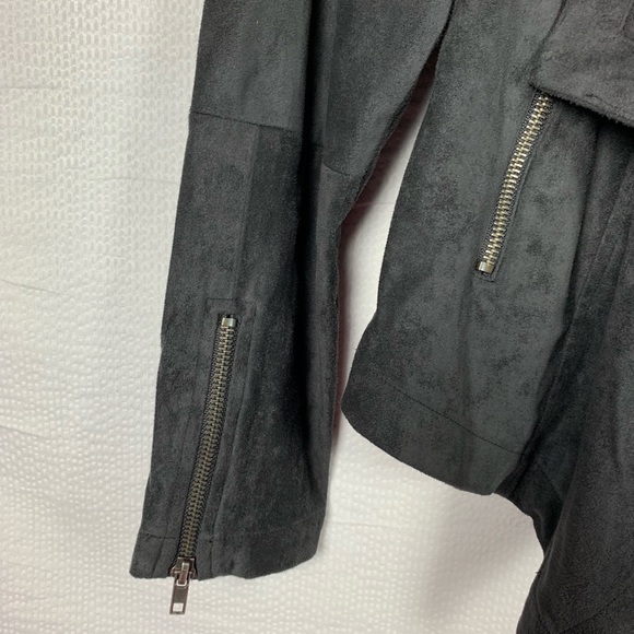 Cupcakes and Cashmere | Faux Suede Draped Jacket - Picture 3 of 7